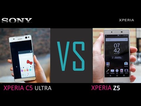 SONY Xperia C5 Ultra VS  SONY  Xperia Z5