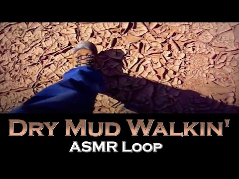 ASMR Loop: Dry Mud Walkin' (No Talking)  - Unintentional ASMR - 1 Hour