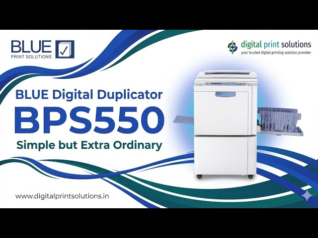 Digital Duplicators - BLUE BPS350 Digital Duplicator (B4 Print ...