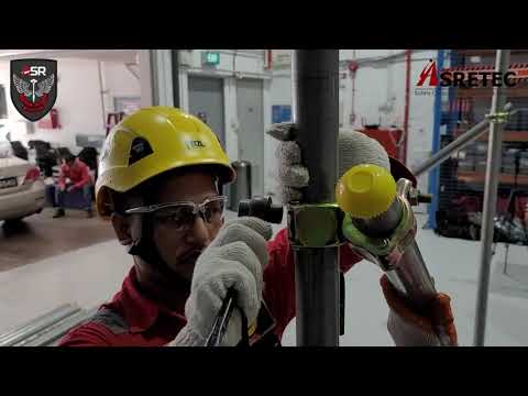 PMSE Part 6 - Scaffold Erection _ Setting up the Diagonal Bracing