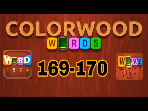COLORWOOD WORDS Cryptogram level 169 170 - YouTube