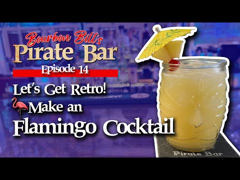 🦩 Let's Get Retro! Make a Flamingo Cocktail 🦩🍍🥥🌴