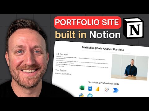 How to Build a Professional Portfolio Website in Notion (Full Tutorial)