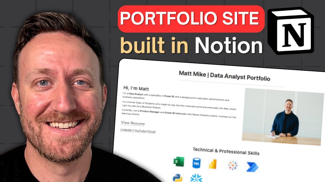 How to Build a Professional Portfolio Website in Notion (Full Tutorial)