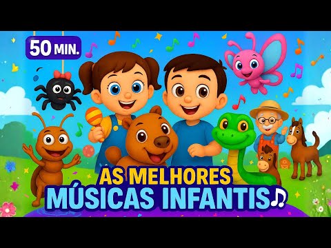 🎵 As Melhores Músicas Infantis | 50 Min de Diversão com Dedé e Bubu Show 🌈