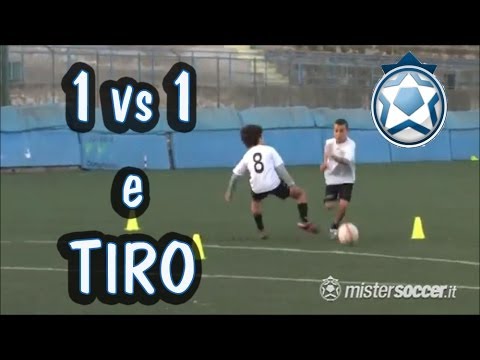 Soccer School Training - Beginners - 13 - 1-on-1 with shooting