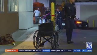 Man in wheelchair shot in front of South L.A. McDonald's;