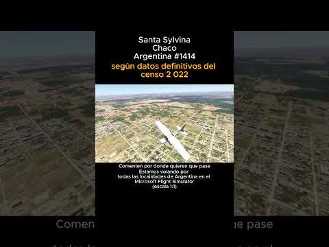 Santa Sylvina, Chaco desde el Microsoft Flight Simulator #santasylvina #chaco #msfs #agriculture