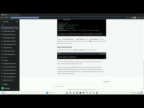 Python Equivalent To Bash Command For Getting Remote Process Environment Variables