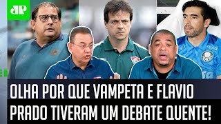 Pegou fogo! “Ah é? Então me responda por que…”: Vampeta e Flavio Prado têm debate quente ao vivo
