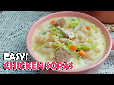 Quick and Easy Chicken Sopas! Creamy Chicken Soup | Hungry Mom Cooking