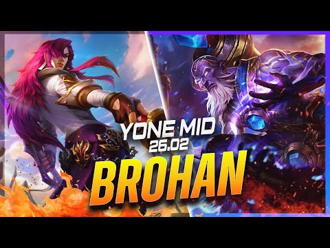 BROHAN - Yone vs Ryze MID Patch 26.2 - Grandmaster Yone Gameplay