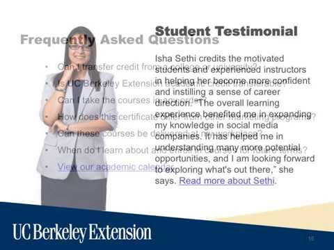 Certificate Program in Marketing Online Information Session