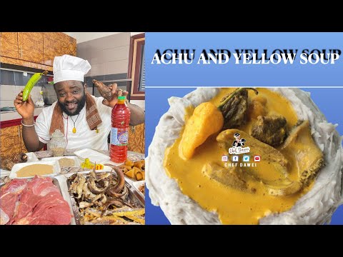 How to cook Achu and Yellow Soup - Exotic Cameroonian food -  easy way to cook Achu and Yellow soup