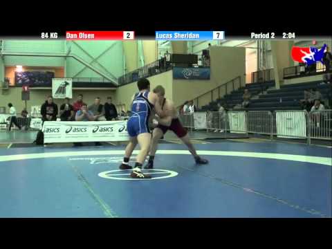 Dan Olsen vs. Lucas Sheridan at 2013 ASICS University Nationals - GR