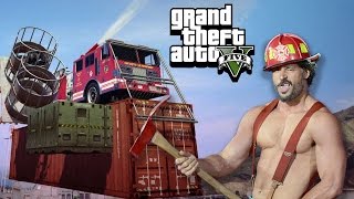 FLAMING FIREFIGHTERS - GTA 5 Gameplay
