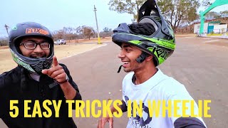 preview picture of video 'Wheelie fun ride (Sunday) 5 easy tricks !!!'
