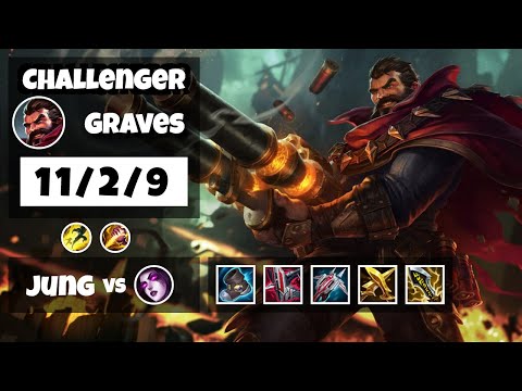 Graves s11 Jungle Challenger Replay (11/2/9) - NA