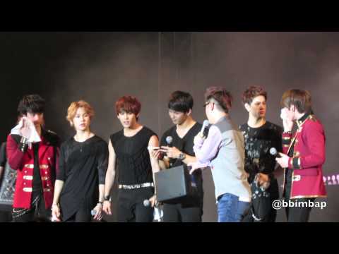 [HD] 121211 BTOB speaks English + Hyunsik "I like beautiful girls" + Sungjae "I'm beautiful"
