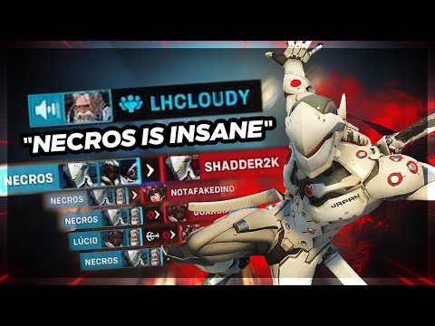 NECROS AND CLOUDY DOMINATE KINGS ROW VS SHADDER2K 42 ELIMS CARRY OVERWATCH 2 TOP 500 GENJI | NECROS