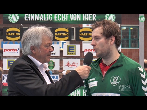 Interviews nach dem Spiel GWD Minden - SC DHfK Leipzig