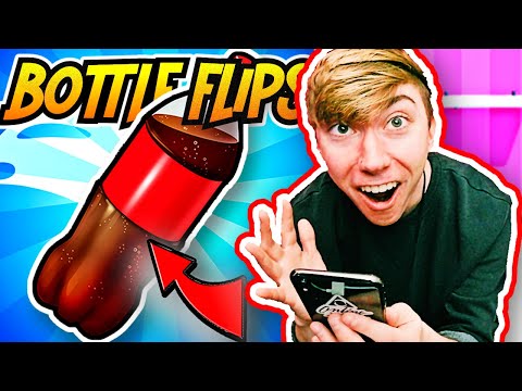 BOTTLE FLIP HOT LAVA CHALLENGE! (Bottle Jump 3D) - YouTube
