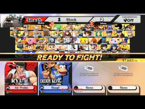 Koneistamo 16 - WiiU Singles - Winners Quarters - Schwa(Diddy Kong) vs Shvico(Ryu)