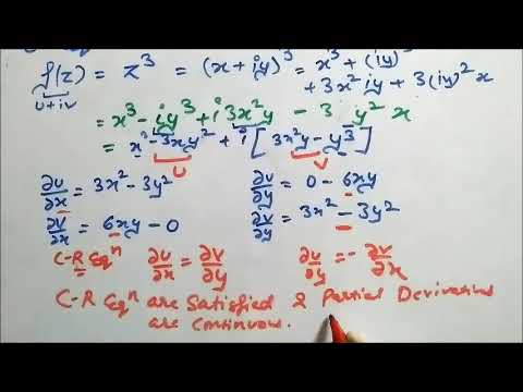 Cauchy Riemann  Equation I Analytic Function I Complex Analysis I  Numericals  [Part 1]