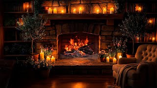 Cozy Fireplace Ambience 12 Hrs 🔥 Soft Crackling Fire Sounds [No Music]