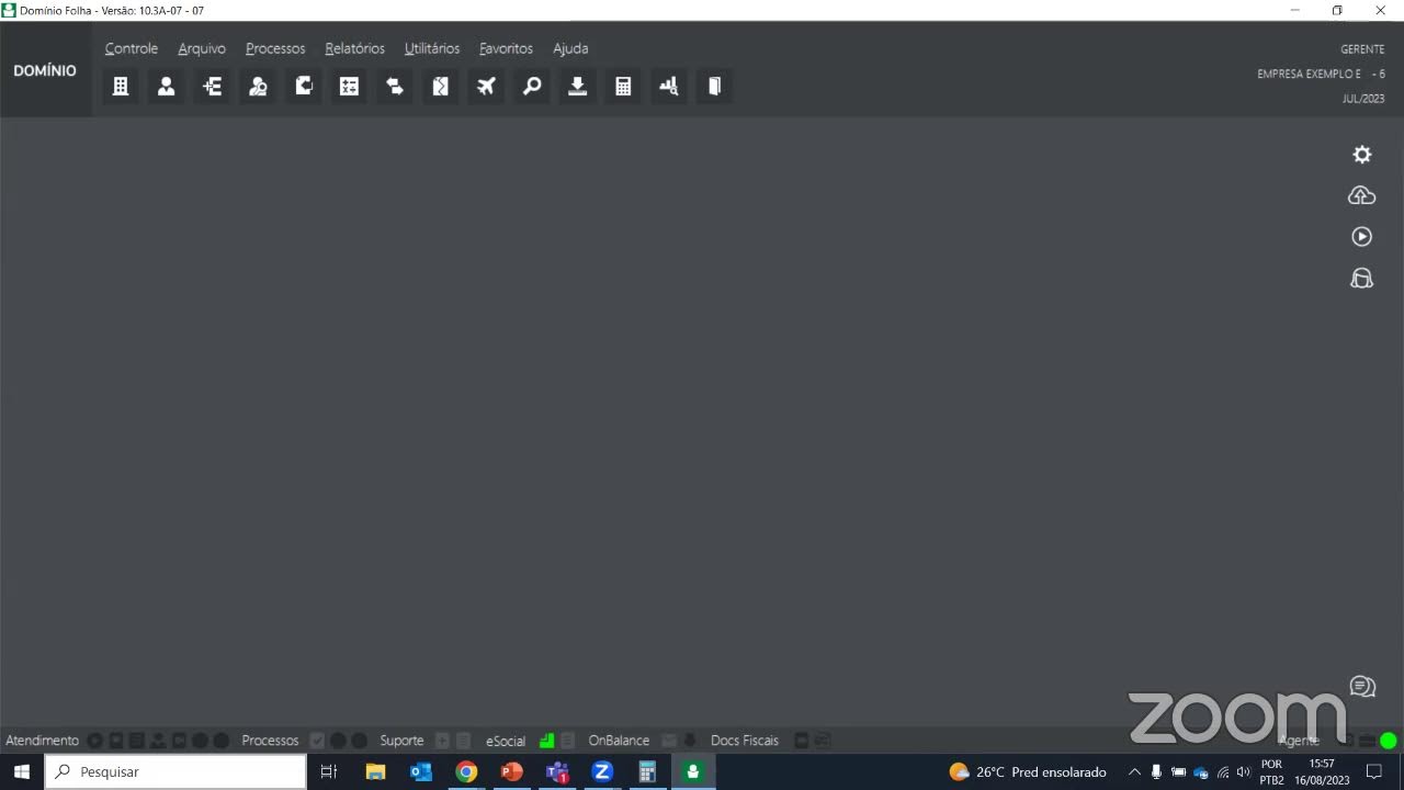 Integração Contábil - Folha de Pagamento