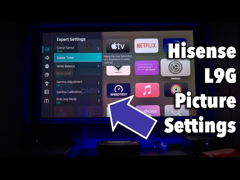 Hisense L9G Picture Settings - SDR & HDR