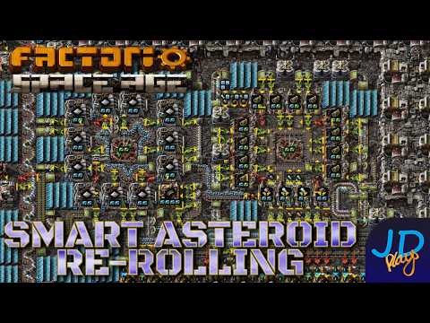 Smart Asteroid Re-rolling ⚙️ Factorio Space Age 🚀  Ep21 🏭 Tutorial. Walkthrough, Lets Play