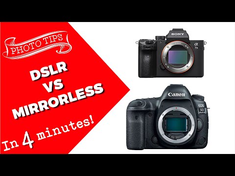 dslr vs mirrorless in under 4 minutes