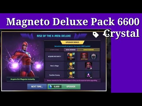 Magneto Deluxe Pack 6600 Crystal Issue