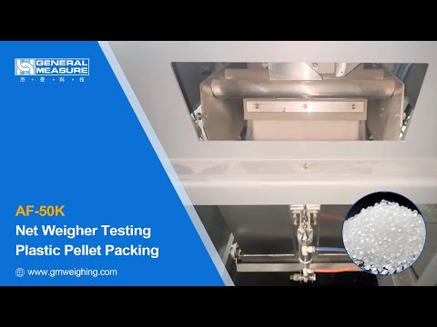 AF-50K Packing Scale with Plastic Pellets Test