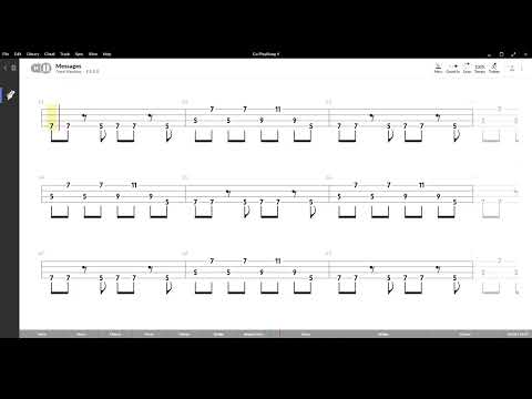 A Flock of Seagulls ( Messages ) ,Tablatura e base Senza Basso - Backing bass track - NO BASS