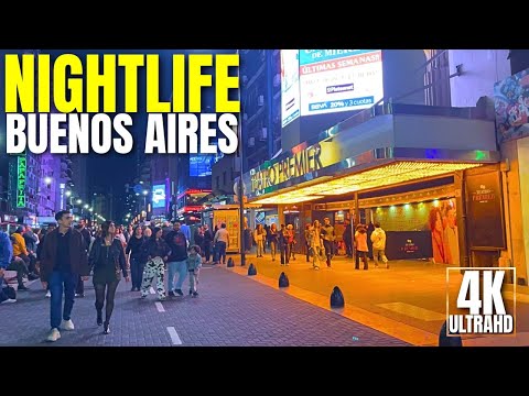 [4K] Buenos Aires Night Walk | The City That Never Sleeps 🇦🇷🌙