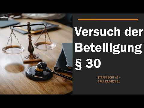 Versuch der Beteiligung § 30 I Strafrecht AT 31