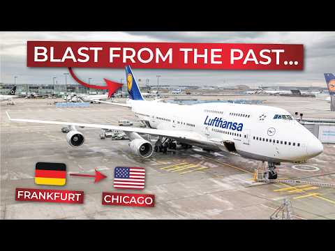 BRUTALLY HONEST | Frankfurt to Chicago O'Hare in ECONOMY aboard Lufthansa's ancient BOEING 747-400!