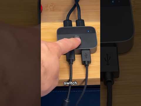 This Switch Lets Multiple PCs Share USBs #setup #usbswitch #gaming #usb #2pc #shorts