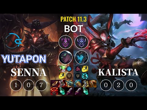 DFM Yutapon Senna vs Kalista Bot - KR Patch 11.3
