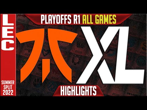 FNC vs XL Highlights ALL GAMES | Playoffs Lower Round 1 LEC Summer 2022 | Fnatic vs Excel