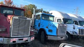 Semi truck salvage yard tour Adelman’s truck parts 
