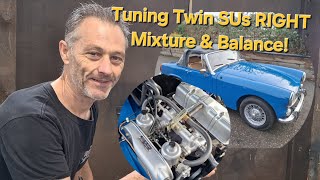 How to balance (tune) twin SU carburettors and set the mixture on a 1500 MG Midget