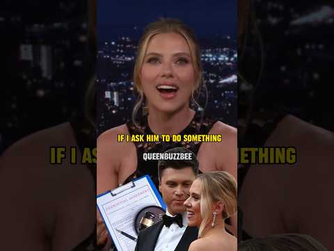 Scarlett Johansson’s Hilarious Prenup Clause for Colin Jost 😂 #ScarlettJohansson #shorts