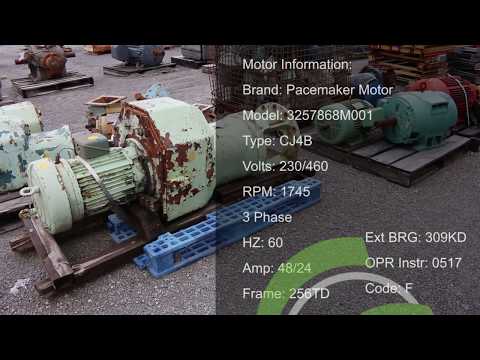 Green Industrial Quick Take - Used Philadelphia 7VG3 20 HP Mixer Ratio 25.7: 1 460/230 Volts ForSale