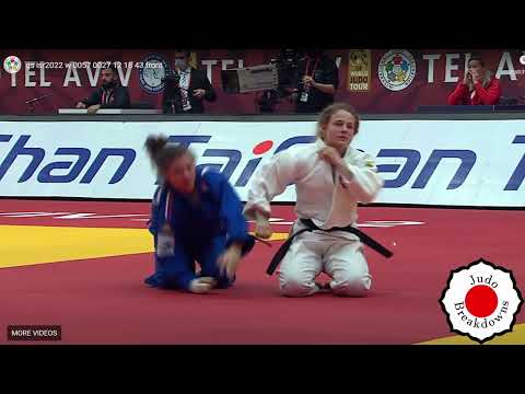 Judo Womens - Arleta Podolak vs. Faiza Mokdar - U57 Grand Slam Tel Aviv 2022