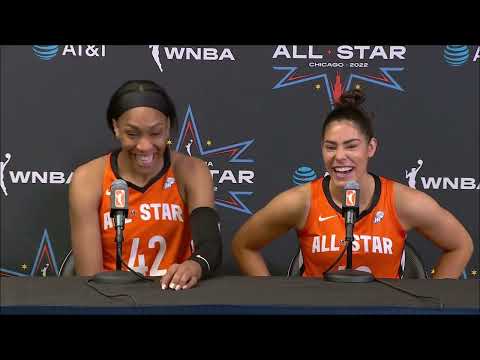 MVP Kelsey Plum A'ja Wilson Media Availability | 2022 WNBA All-Star Post Game Interview #WNBAAllStar