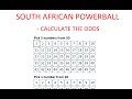 How to Calculate the Odds of Winning South African Powerball - Step by Step Instructions - Tutorial How to Calculate the Odds of Winning South African Powerball - Step by Step Instructions - Tutorial
