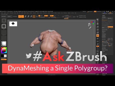 #AskZBrush - "How can I DynaMesh a single PolyGroup inside of ZBrush?"
